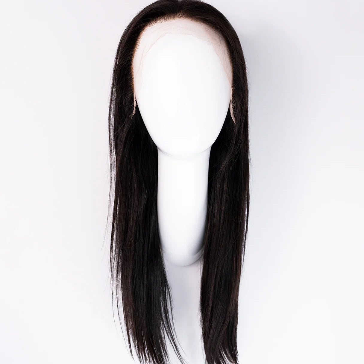 Front Lace Human Wig 4x4 - 16" Straight Natural Black