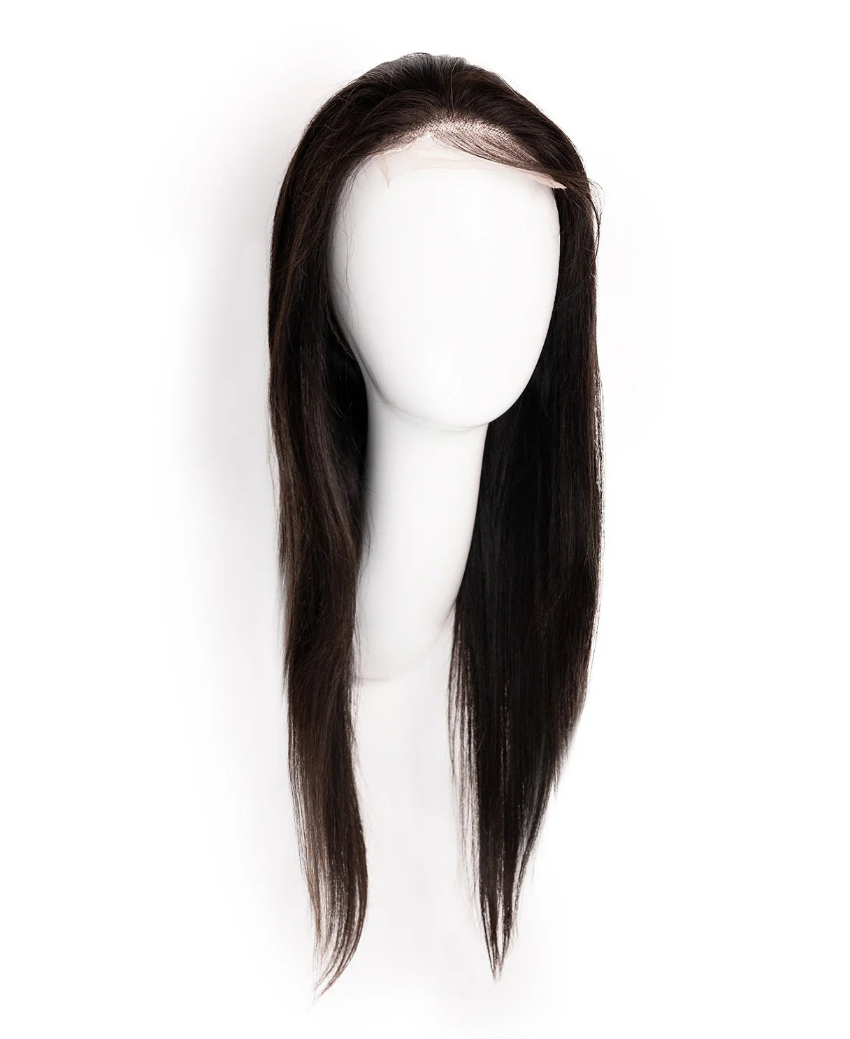 Front Lace Human Wig 4x4 - 20" Straight Natural Black