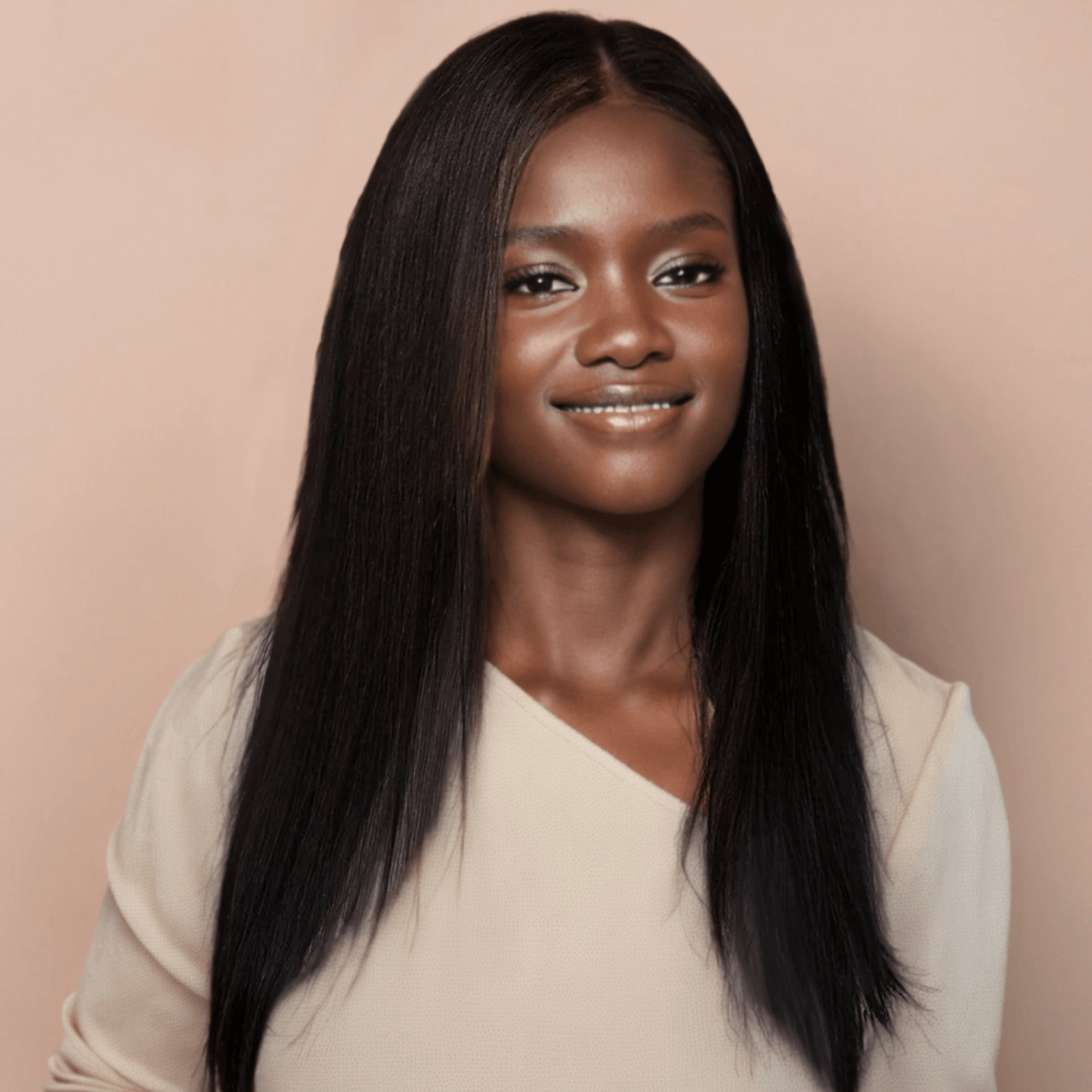 Front Lace Human Wig 4x4 - 16" Straight Natural Black