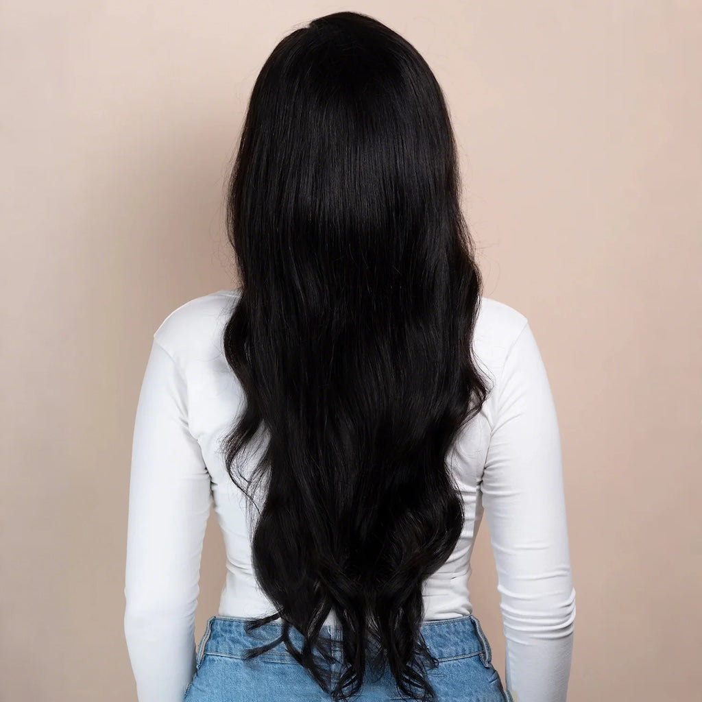 Front Lace Human Wig 4x4 - 26" Body Wave Natural Black