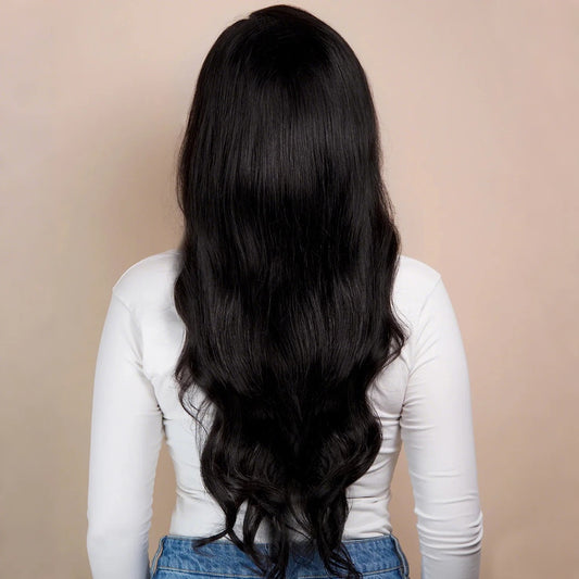 Front Lace Human Wig 4x4 - 24" Body Wave Natural Black